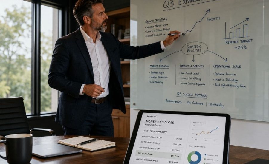 Executive strategy focus outsourced accounting