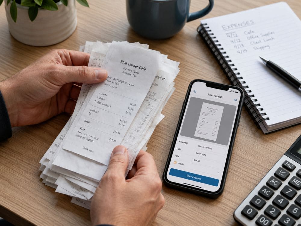 small business expense reciept tracking documentation