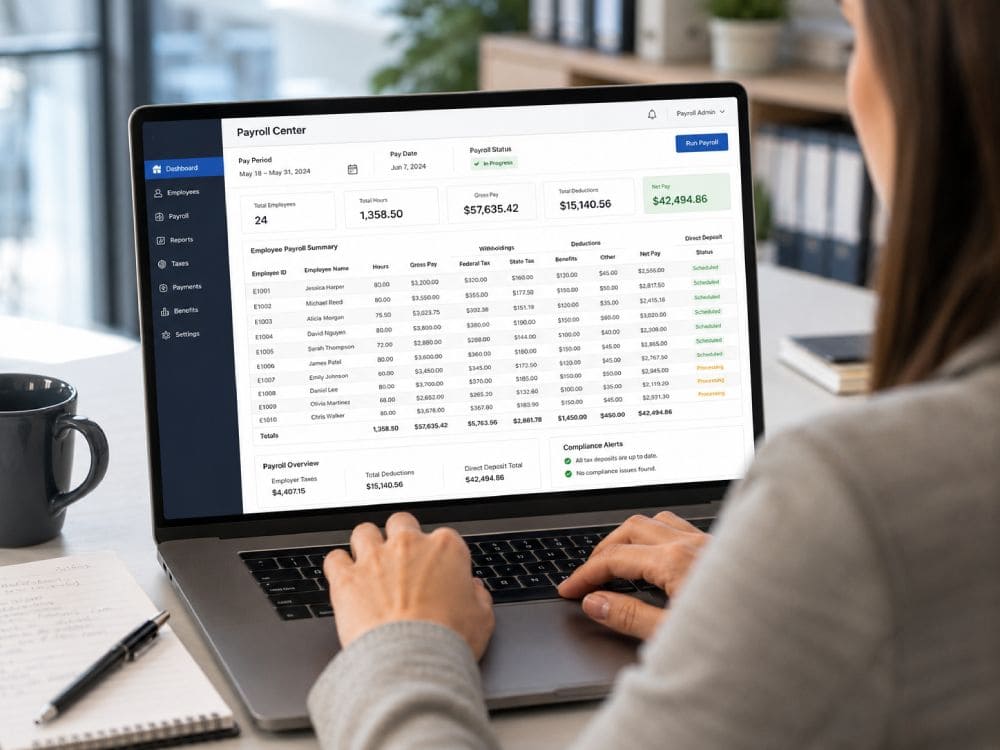 small business payroll processing management
