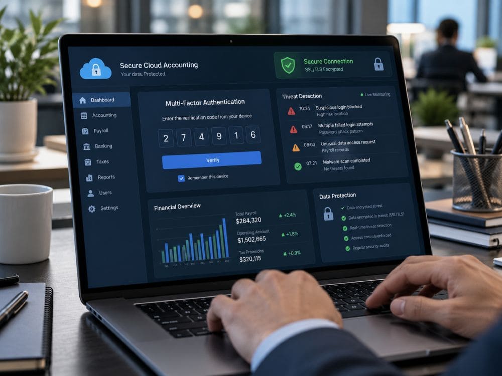 financial data cybersecurity encryption mfa